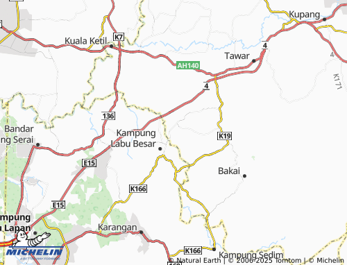 MICHELIN Kampung Banggol Berangan map - ViaMichelin