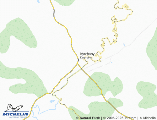 MICHELIN-Landkarte Kyrchany - ViaMichelin