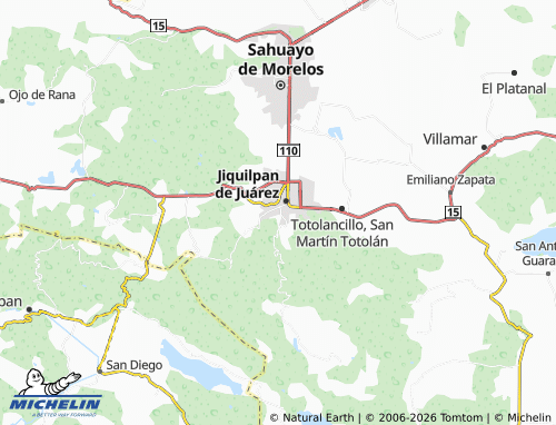 Mapa MICHELIN Sendero de Las Moras - ViaMichelin
