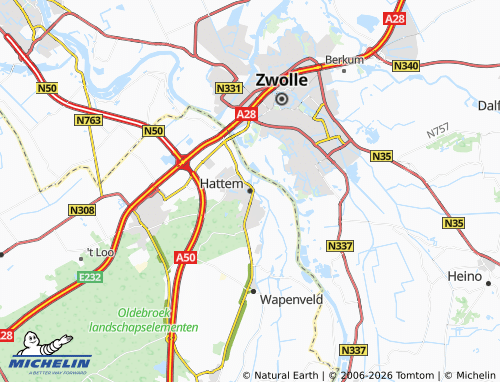 MICHELIN Hattem map - ViaMichelin