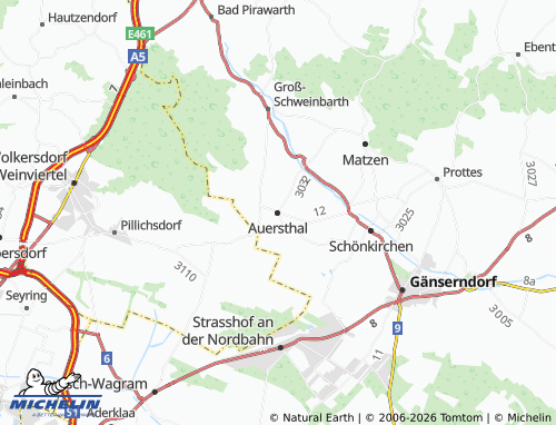 Mapa MICHELIN Auersthal - ViaMichelin