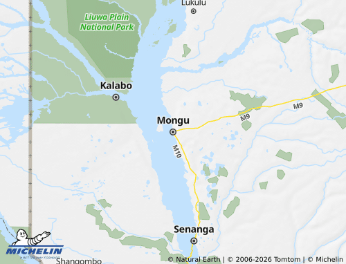 MICHELIN Mongu map - ViaMichelin