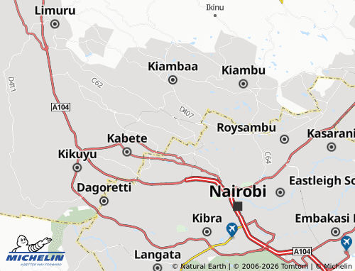 MICHELIN Kihara map - ViaMichelin