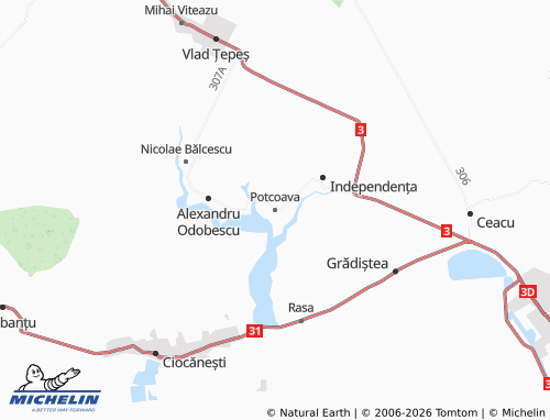 MICHELIN Potcoava map - ViaMichelin