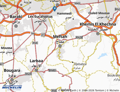 MICHELIN Miftah map - ViaMichelin