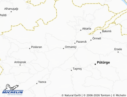MICHELIN Ormaniçi map - ViaMichelin