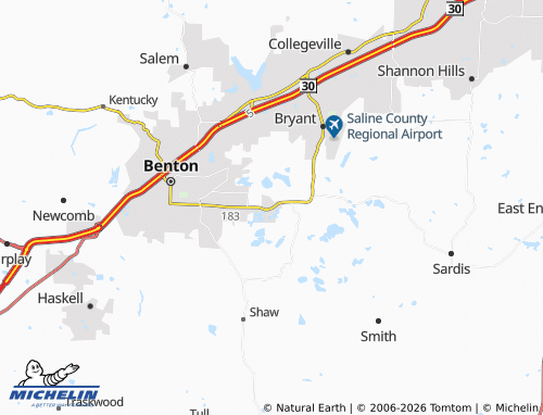 Mappa MICHELIN Bauxite - ViaMichelin