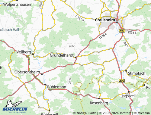 MICHELIN Gründelhardt map - ViaMichelin