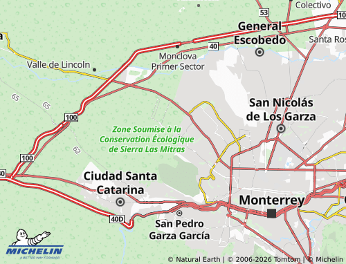 MICHELIN Cumbres Elite Séptimo Sector map - ViaMichelin