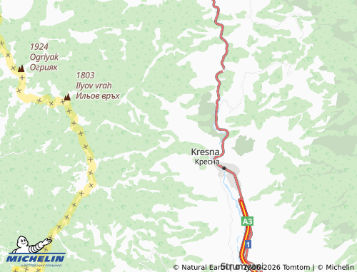 Mappa MICHELIN Gorna Breznitsa - ViaMichelin