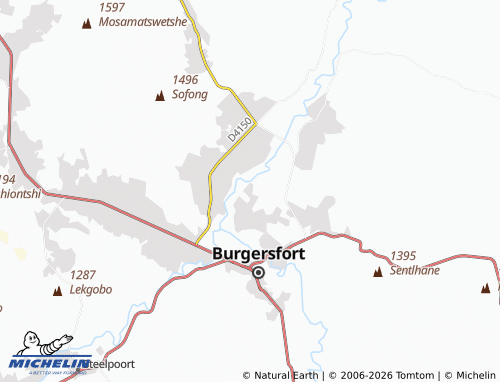 Mappa MICHELIN Thabaneng - ViaMichelin