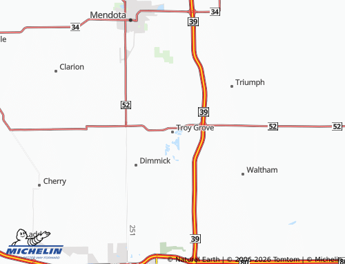 Mapa MICHELIN Troy Grove - ViaMichelin