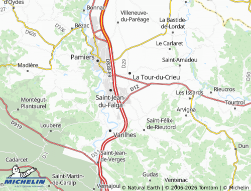 Mappa MICHELIN Verniolle - ViaMichelin