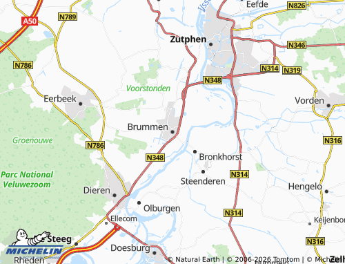 MICHELIN Brummen map - ViaMichelin