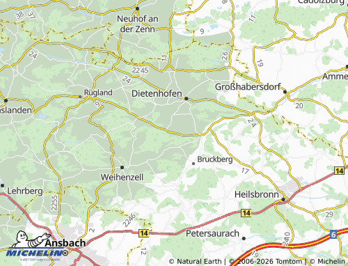 Mapa MICHELIN Warzfelden - ViaMichelin