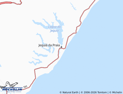 Mappa MICHELIN Jequiá da Praia - ViaMichelin