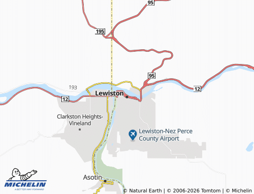 Mappa MICHELIN Lewiston - ViaMichelin