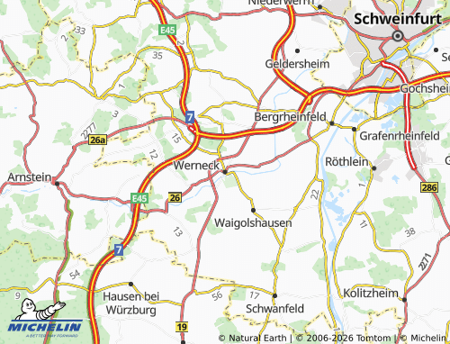 Mappa MICHELIN Werneck - ViaMichelin
