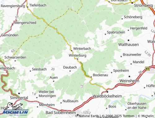 MICHELIN Winterburg map - ViaMichelin