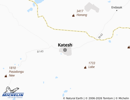 Mappa MICHELIN Katesh - ViaMichelin