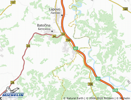Mapa MICHELIN Brzan - ViaMichelin