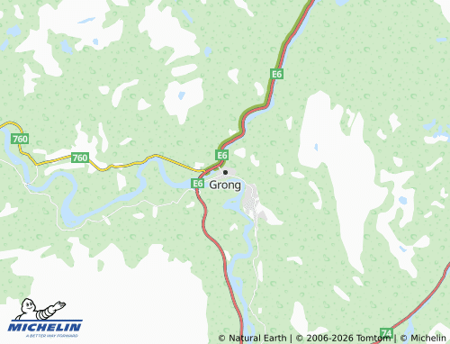 MICHELIN Grong map - ViaMichelin
