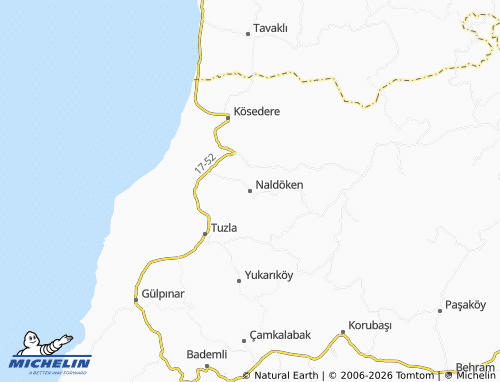 MICHELIN Naldöken map - ViaMichelin