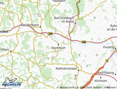 MICHELIN Bayerbach map - ViaMichelin