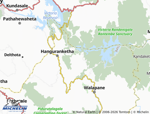 MICHELIN Galauda North map - ViaMichelin