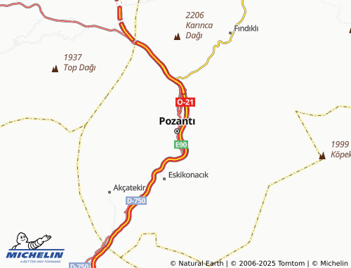 MICHELIN Cumhuriyet map - ViaMichelin