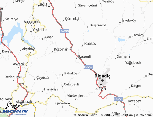 Mapa MICHELIN Bademli - ViaMichelin
