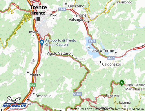 MICHELIN-Landkarte Vigolo Vattaro - ViaMichelin
