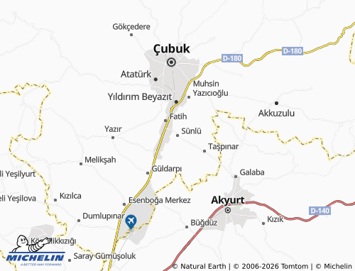 Mappa MICHELIN Sünlü - ViaMichelin
