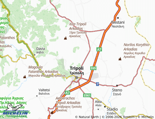 MICHELIN Merkovouni map - ViaMichelin