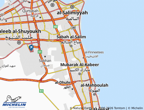Mappa MICHELIN al-'Adan - ViaMichelin