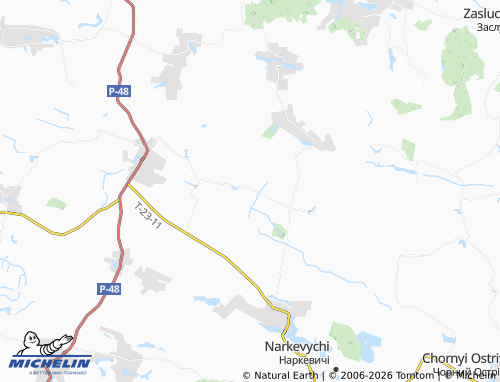 Carte MICHELIN Hliadky - ViaMichelin