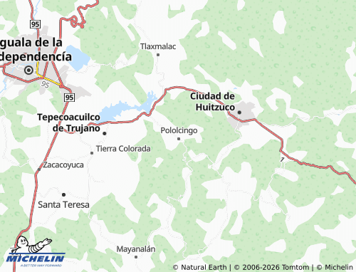 MICHELIN Barrio de Los Amates map - ViaMichelin
