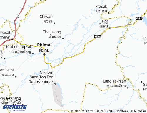 MICHELIN Rang Ka Yai map - ViaMichelin