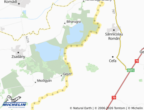 MICHELIN-Landkarte Ateaș - ViaMichelin