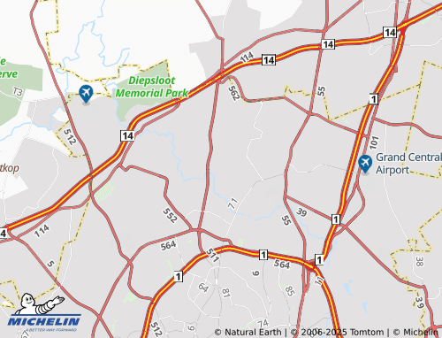 MICHELIN Treesbank Agricultural Holdings map - ViaMichelin
