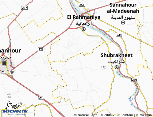 Mapa MICHELIN Ezbat al-'Ashrak - ViaMichelin