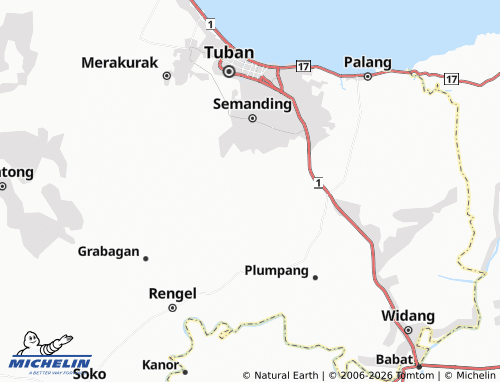 Mapa MICHELIN Sambongrejo - ViaMichelin