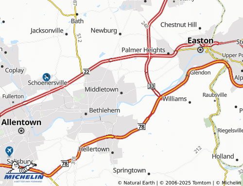 MICHELIN Middletown map - ViaMichelin