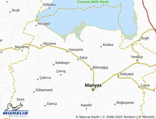 MICHELIN Salur map - ViaMichelin