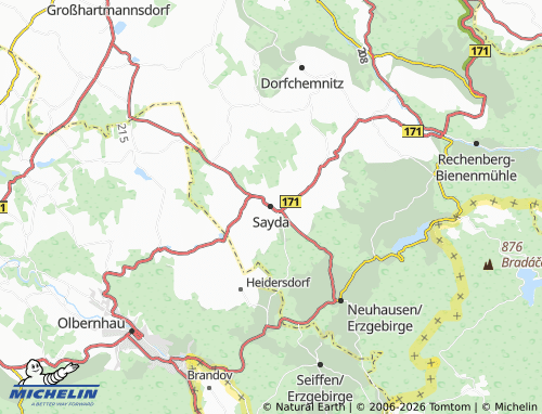 MICHELIN Sayda map - ViaMichelin