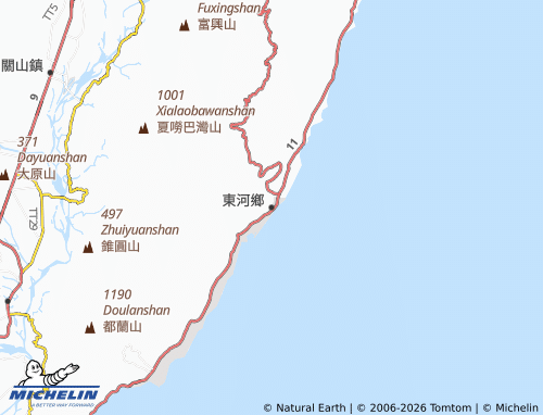 MICHELIN Donghe Township map - ViaMichelin