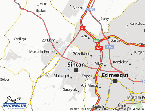 MICHELIN Mevlana map - ViaMichelin