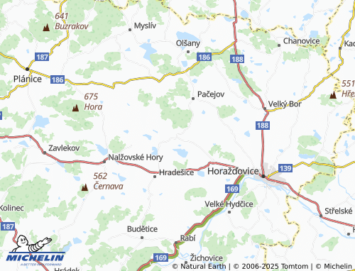MICHELIN-Landkarte Břežany - ViaMichelin