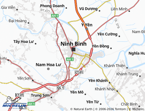 Mappa MICHELIN Nam Bình - ViaMichelin