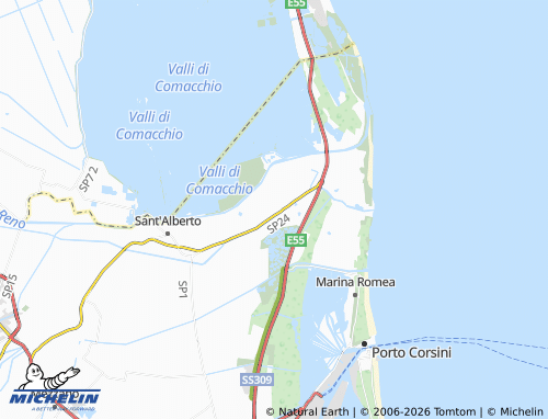 MICHELIN Mandriole map - ViaMichelin